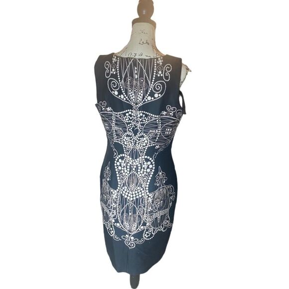 David Meister SZ 12 Printed Knee-Length Dress - Picture 7 of 10